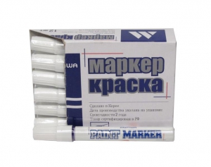 Маркер-краска MunHwa, 2-4мм, белый PM-05 купить в Санкт-Петербурге