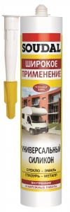 Герметик "SOUDAL" силиконовый универсальный белый 105907 купить в Санкт-Петербурге