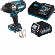 Гайковерт ударный аккумуляторный MAKITA TW007GM101 (BL-Motor,40В,1*4.0Ач/Li-Ion,1/2",750Нм,0-600/1200/1900/2300об/мин)