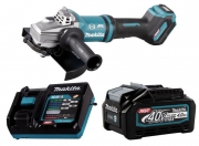 Машина шлифовальная угловая аккумуляторная MAKITA GA038GM101 (BL-Motor,40В/4.0Ач/XGT+DC40RA,230х22мм)