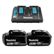 Набор MAKITA POWERPACK (з/у-DC18RD+аккумуляторы-BL1850B-2шт)/191L75-3