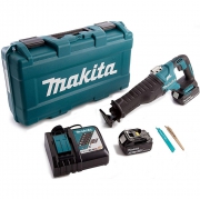 Пила сабельная аккумуляторная MAKITA DJR187RTE (BL-Motor,18В,2*5.0Ач/LXT,рез-255мм,кейс) **