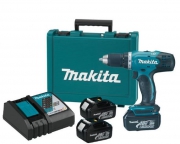 Аккумуляторная дрель-шуруповерт MAKITA DDF453RFE (18B,2*3.0Ач/LXT,42Нм,кейс)