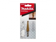 Сверло ступенчатое MAKITA 4-12 (HSS-TiN, 4, 5, 6, 7, 8, 9, 10, 11, 12, хвост. 1/4