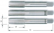 Метчик м/р М12х1,75 осн. (к-т 3шт) по нерж. 6H HSSE DIN-352/3 H-Tools (230120EHT)