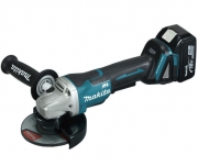 Машина шлифовальная угловая аккумуляторная MAKITA DGA508RME (BL-Motor,18В,2*4.0Ач/LXT,125х22мм,кейс)