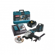 Машина шлифовальная угловая аккумуляторная MAKITA DGA504RME (BL-Motor,18В,2*4.0Ач/XT,125х22мм,кейс) **