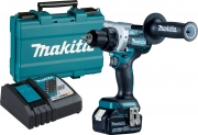 Аккумуляторная дрель-шуруповерт MAKITA DDF486RT (BL-Motor,18B,1*5.0Ач/LXT,130Нм,0-550/2100об/мин,кейс)