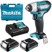 Гайковерт ударный аккумуляторный MAKITA TW140DWAE (12В,2*2.0Ач/CXT,3/8