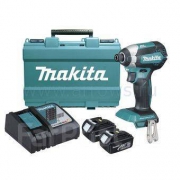 Шуруповерт аккумуляторный ударный MAKITA DTD153RFE (BL-Motor,18В,2*3.0Ач/LXT,1/4