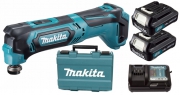 Реноватор аккумуляторный MAKITA TM30DWYE (12В,2*1.5Ач/CXT,OIS,6000-20000об/мин,пл.пуск,кейс)