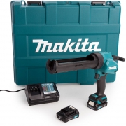 Пистолет для герметика аккумуляторный MAKITA MAKITA CG100DWAEA (12В,2*2.0Ач/CXT,5000Н,300мл,кейс)