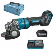 Машина шлифовальная угловая аккумуляторная MAKITA GA050GT101 (BL-Motor,40В/1*5.0Ач/XGT,125х22мм,11000об/мин,кейс)