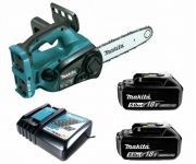 Пила цепная аккумуляторная MAKITA DUC302RT2 (36В/2х18В/5.0Ач/LXT,шина30см,шаг3/8