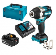 Гайковерт ударный аккумуляторный MAKITA DTW700RT1J (BL-Motor,18В/1*5.0Ач/LXT,1/2