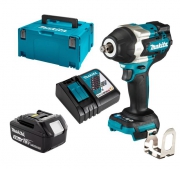 Гайковерт ударный аккумуляторный MAKITA DTW700RF1J (BL-Motor,18В/1*3.0Ач/LXT,1/2